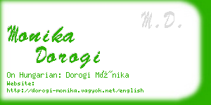 monika dorogi business card